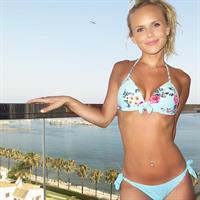 Hilde Osland in a bikini