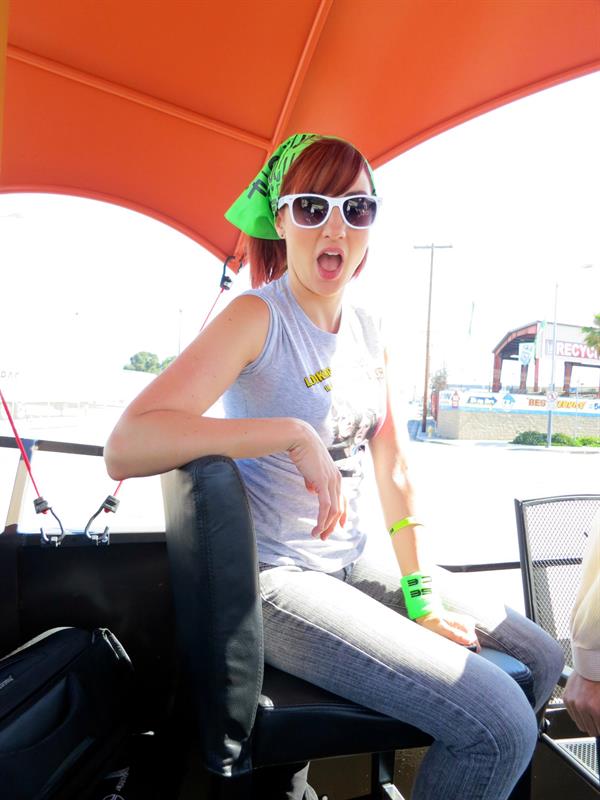 Alison Haislip attending the Star Wars Course of the Force in Redondo Beach California on July 7, 2012