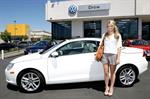 Ali Fedotowsky shops for a new car in San Diego on August 20, 2010 