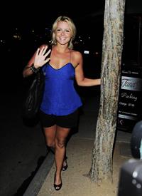 Ali Fedotowsky outside Dan Tanas restaurant in West Hollywood on June 30, 2010