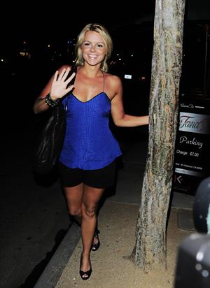 Ali Fedotowsky outside Dan Tanas restaurant in West Hollywood on June 30, 2010