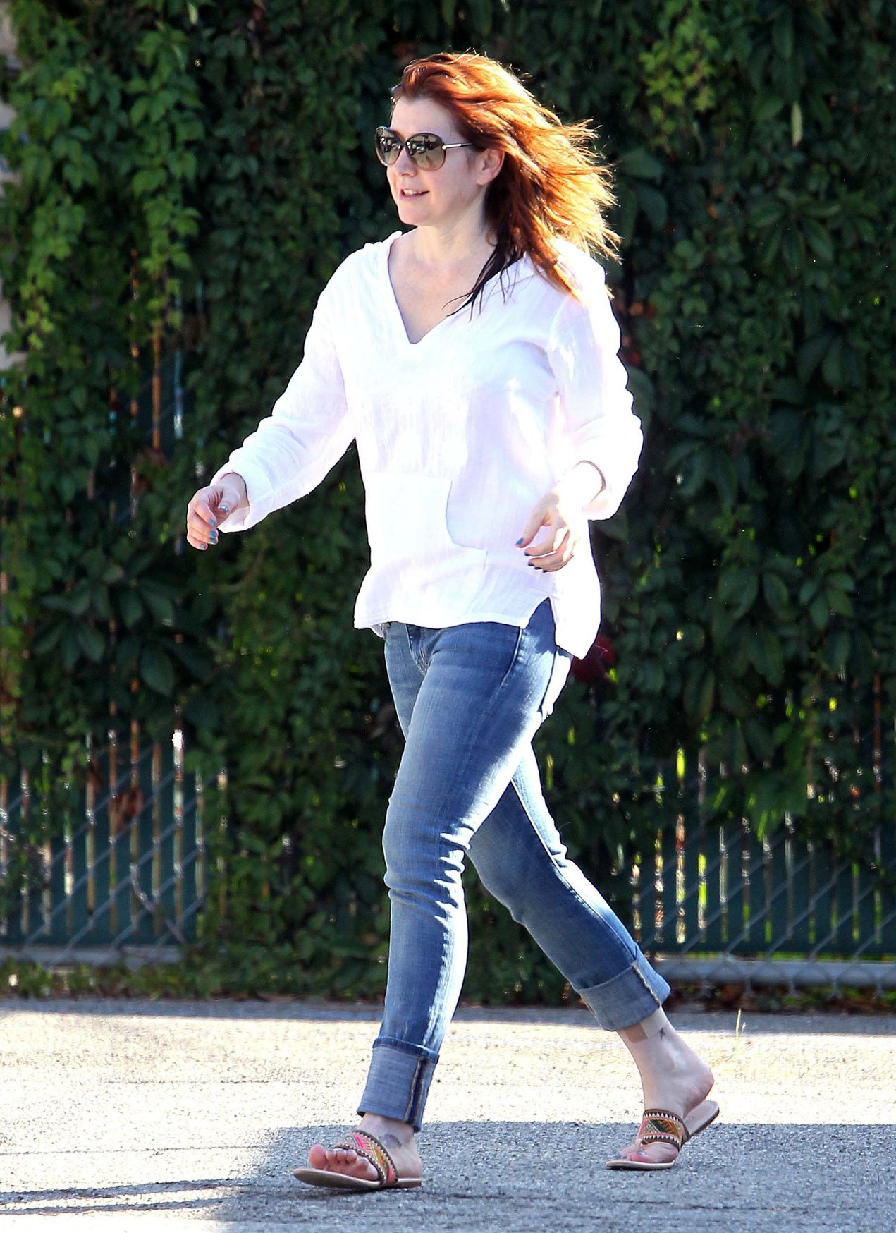 Alyson Hannigan in Santa Monica, CA - September 7, 2012