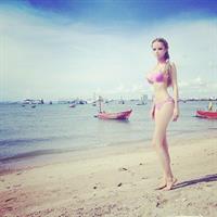 Valeria Lukyanova in a bikini