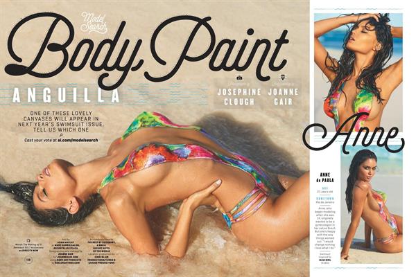 Anne De Paula in Body Paint for Sports Illustrated Swimsuit Edition 2017