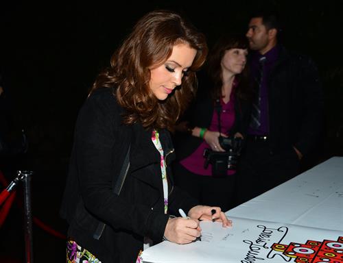 Alyssa Milano Chaz Dean's Holiday Party in Los Angeles (Dec 1, 2012) 