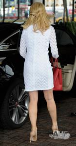 Amanda Holden leaving a hotel in Birmingham on February 18, 2012 
