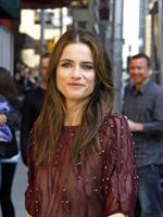 Amanda Peet arriving for David Letterman appearance on March 13, 2012