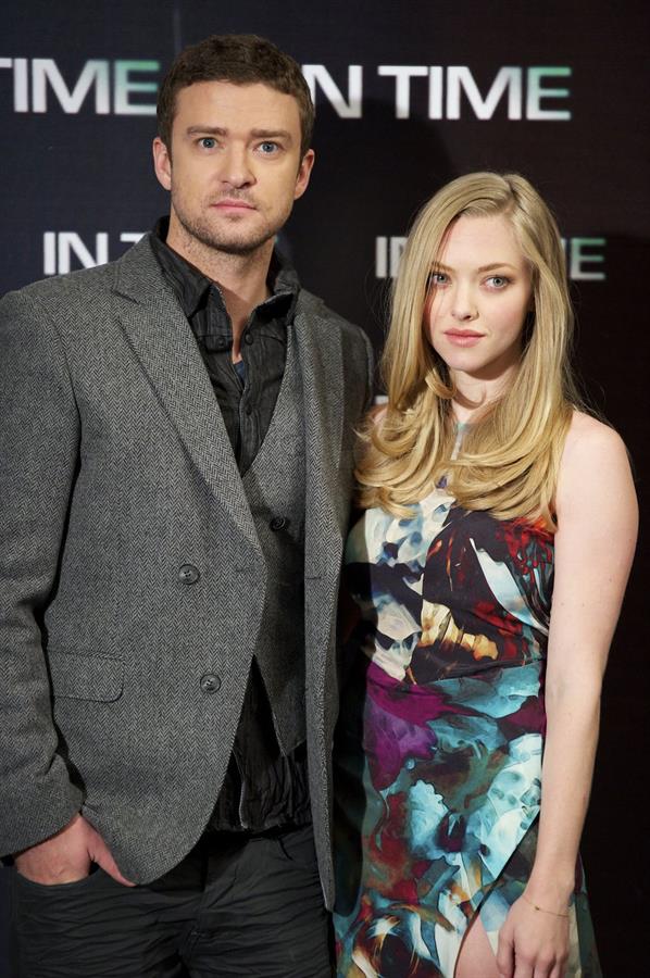 Amanda Seyfried at In Time photocall in Madrid Spain on November 3, 2011 
