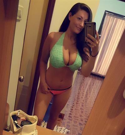 Anonymous in a bikini taking a selfie