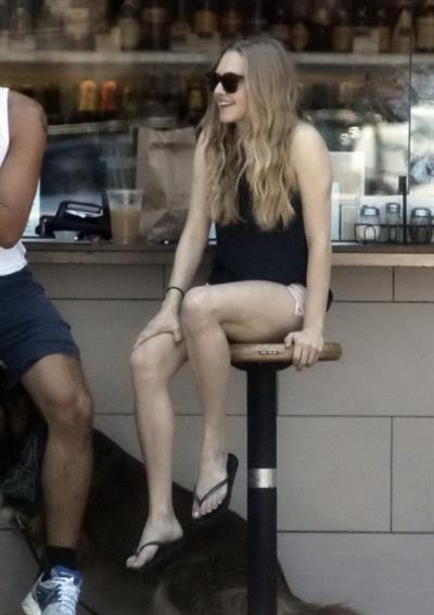 Amanda Seyfried at The Oaks Gourmet Market in Los Angeles on July 17, 2012