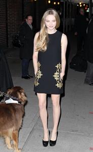 Amanda Seyfried outside the Ed Sullivan Theater in New York City 12/11/12 