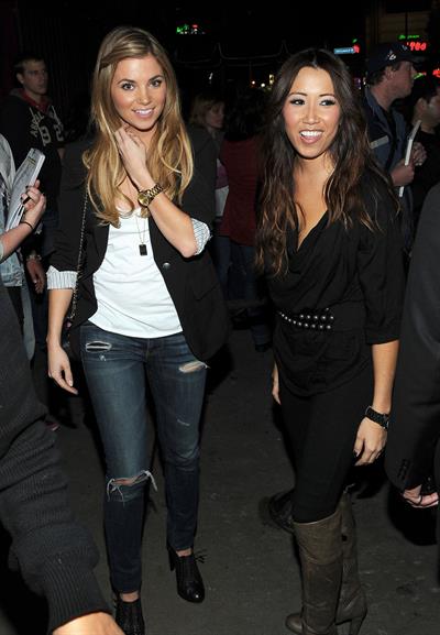 Amber Lancaster celebration of the launch of Ubisoft's Just Sance 2 at Las Palmas on October 19, 2010 