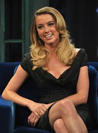 Amber Heard on Late Night with Jimmy Fallon at the Rockefeller Center on February 2, 2011