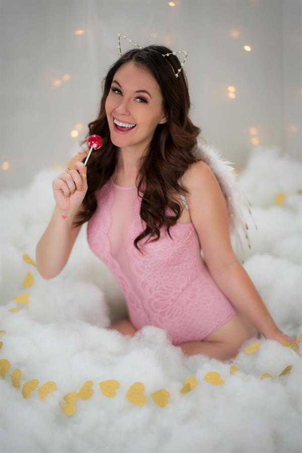 Meg Turney in her Valentine's Day outfit