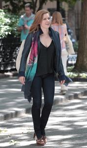 Amy Adams set of her new film Lullaby in New York on June 16, 2012