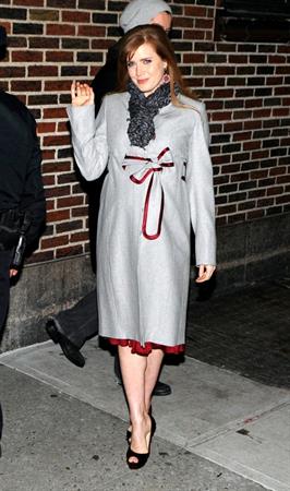 Amy Adams at  the Late Show With David Letterman on January 5, 2010