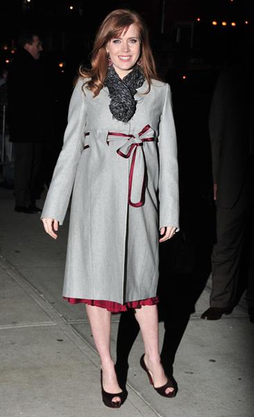 Amy Adams at  the Late Show With David Letterman on January 5, 2010