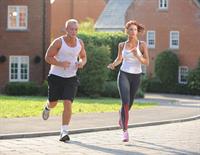 Amy Childs out jogging in Essex on August 1, 2011