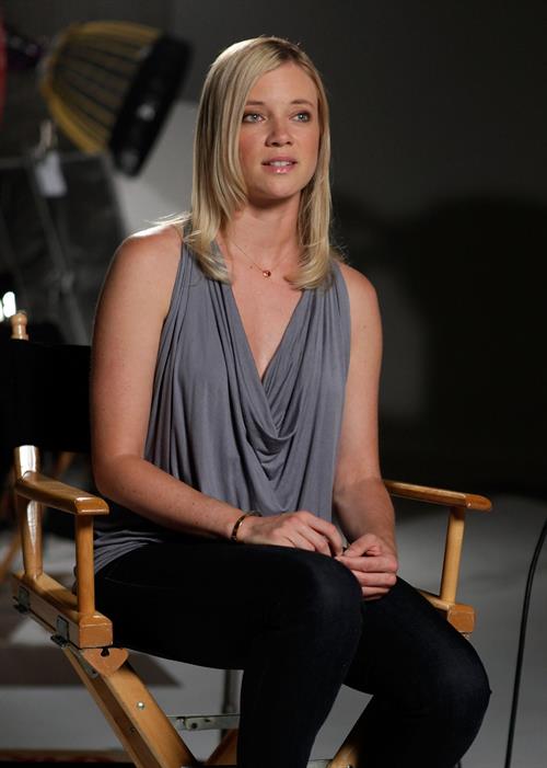 Amy Smart Voto Latino and Telemundos Mun2 shoot of United We Win Campaign on August 5, 2010