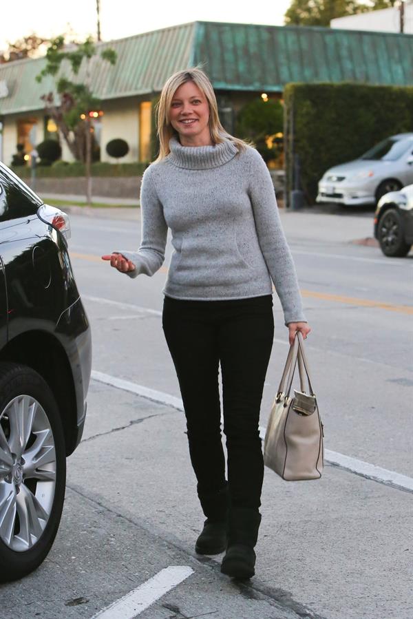 Amy Smart leaves hair salon in West Hollywood 1/3/13  