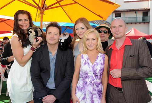 Angela Kinsey attending the Furry Vengeance premiere on April 18, 2010