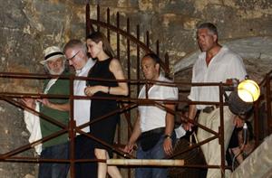 Angelina Jolie Adriatic Island of Brijuni Croatia on August 19, 2011 