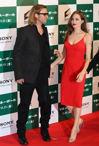 Angelina Jolie at the Moneyball premiere in Tokyo 9-11-2011 