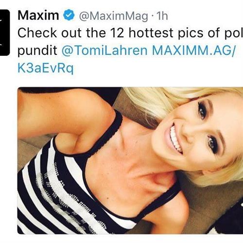 Tomi Lahren taking a selfie