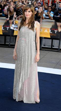 Angelina Jolie Salt Premiere in London on August 16, 2010 