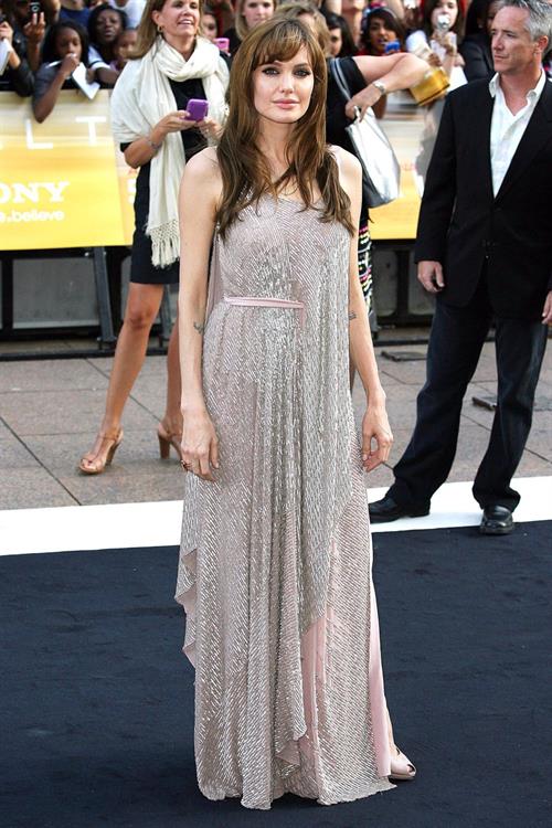 Angelina Jolie Salt Premiere in London on August 16, 2010 