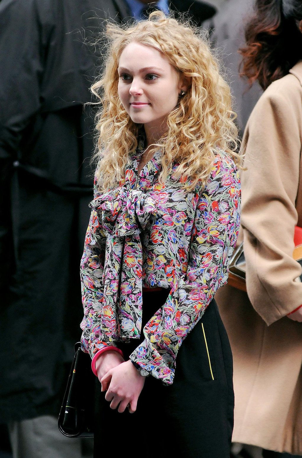 AnnaSophia Robb on the set of The Carrie Diaries in New York City on March 24, 2012