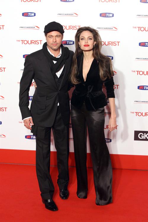 Angelina Jolie at The Tourist premiere in Rome 