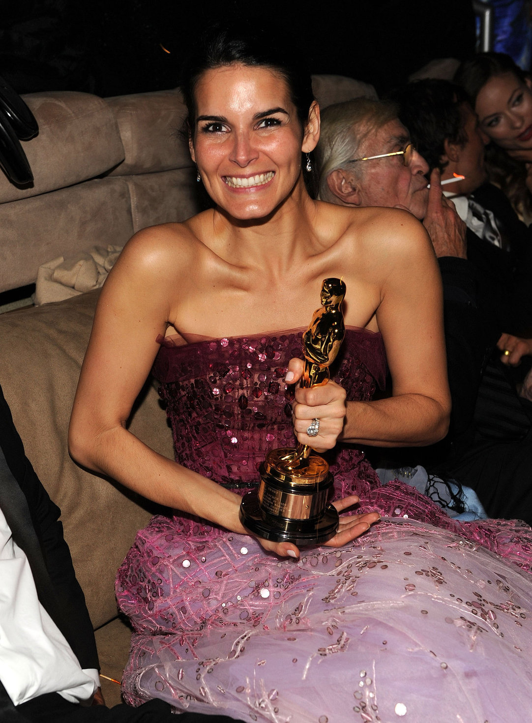 Angie Harmon 2010 at Vanity Fair Oscar party on March 7, 2010 