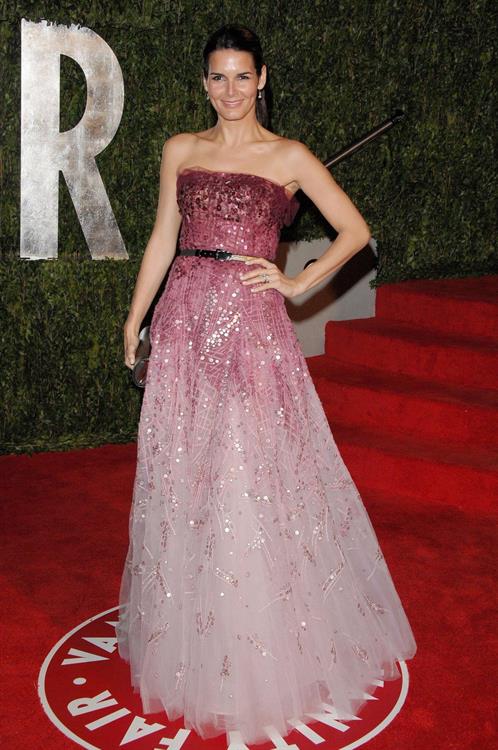 Angie Harmon 2010 at Vanity Fair Oscar party on March 7, 2010 