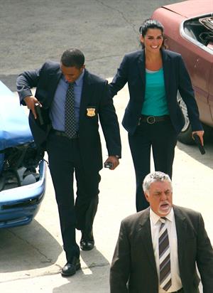 Angie Harmon - On the set of Rizolli & Isles in Los Angeles - June 13. 2012