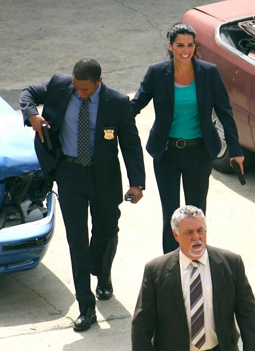 Angie Harmon - On the set of Rizolli & Isles in Los Angeles - June 13. 2012