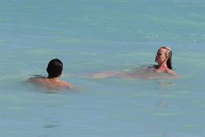 Anne Vyalitsyna bikini candids in Miami 11/22/12 