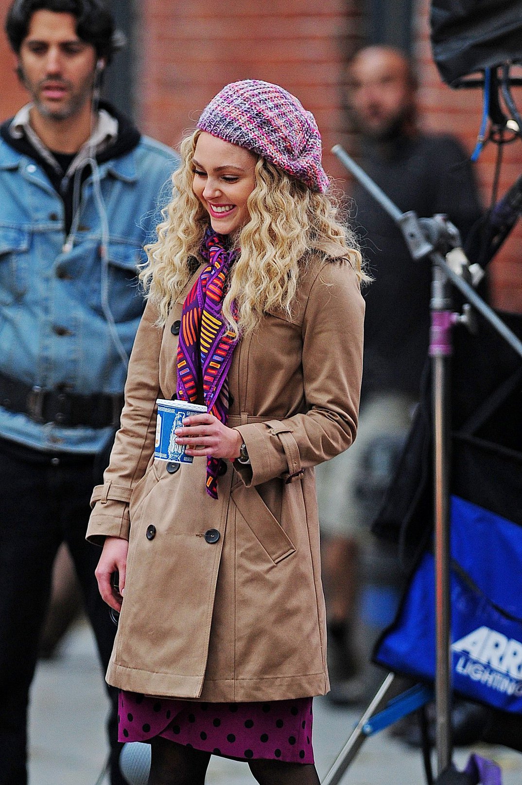 AnnaSophia Robb set of The Carrie Diaries in NYC 10/26/12 