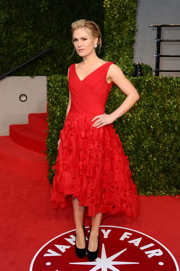 Anna Paquin attending the Vanity Fair Oscar Party in West Hollywood on February 27, 2011