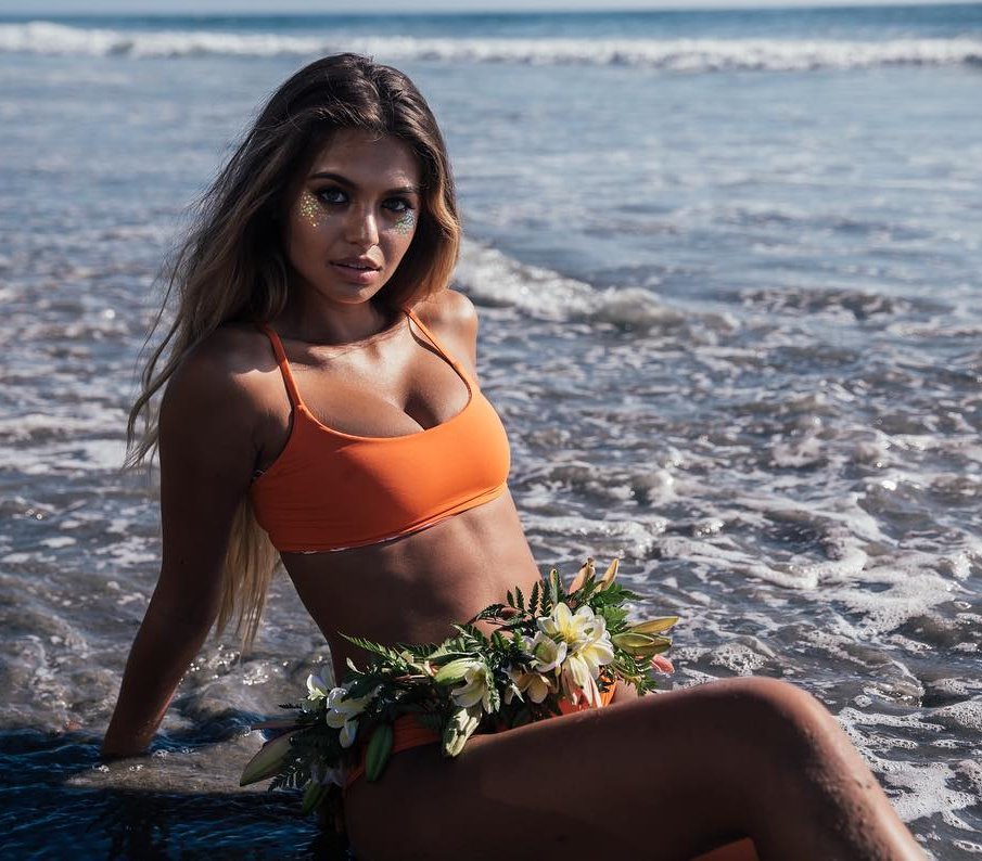 Sofia Jamora in a bikini