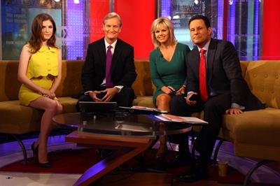 Anna Kendrick visiting Fox and Friends in New York City on September 26, 2011
