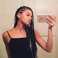 Selena Sloan taking a selfie