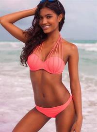 Julia Evans in a bikini