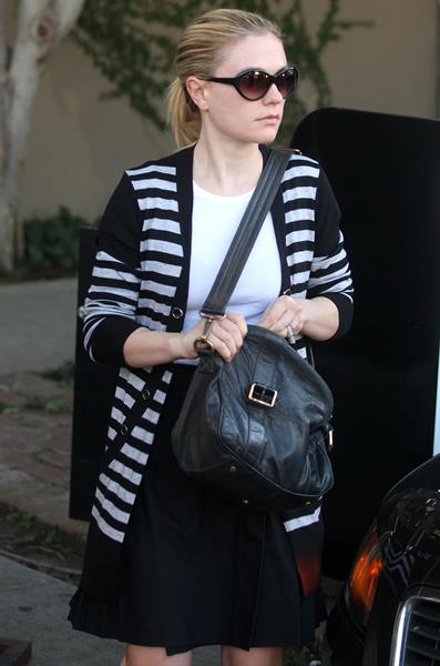 Anna Paquin at John Frieda Salon in Los Angeles on January 18, 2012