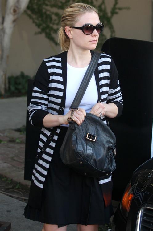 Anna Paquin at John Frieda Salon in Los Angeles on January 18, 2012