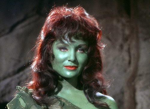Susan Oliver in body paint