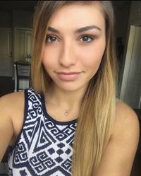 Katrina Leeanne taking a selfie