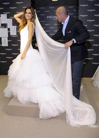 Ariadne Artiles presents Pronovias 2011 collection in Barcelona Spain on May 17, 2010
