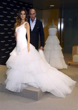 Ariadne Artiles presents Pronovias 2011 collection in Barcelona Spain on May 17, 2010
