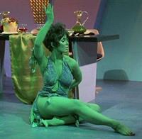 Yvonne Craig in body paint
